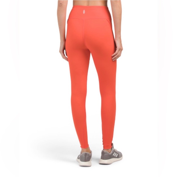 NWT Free People Hearts Aflutter Legging FP Movement Ruffle Detail Red Pink - Picture 7 of 16